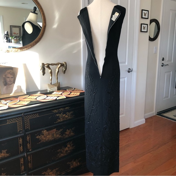 1960’s BANFF Beaded Wool Maxi Dress - Picture 8 of 10